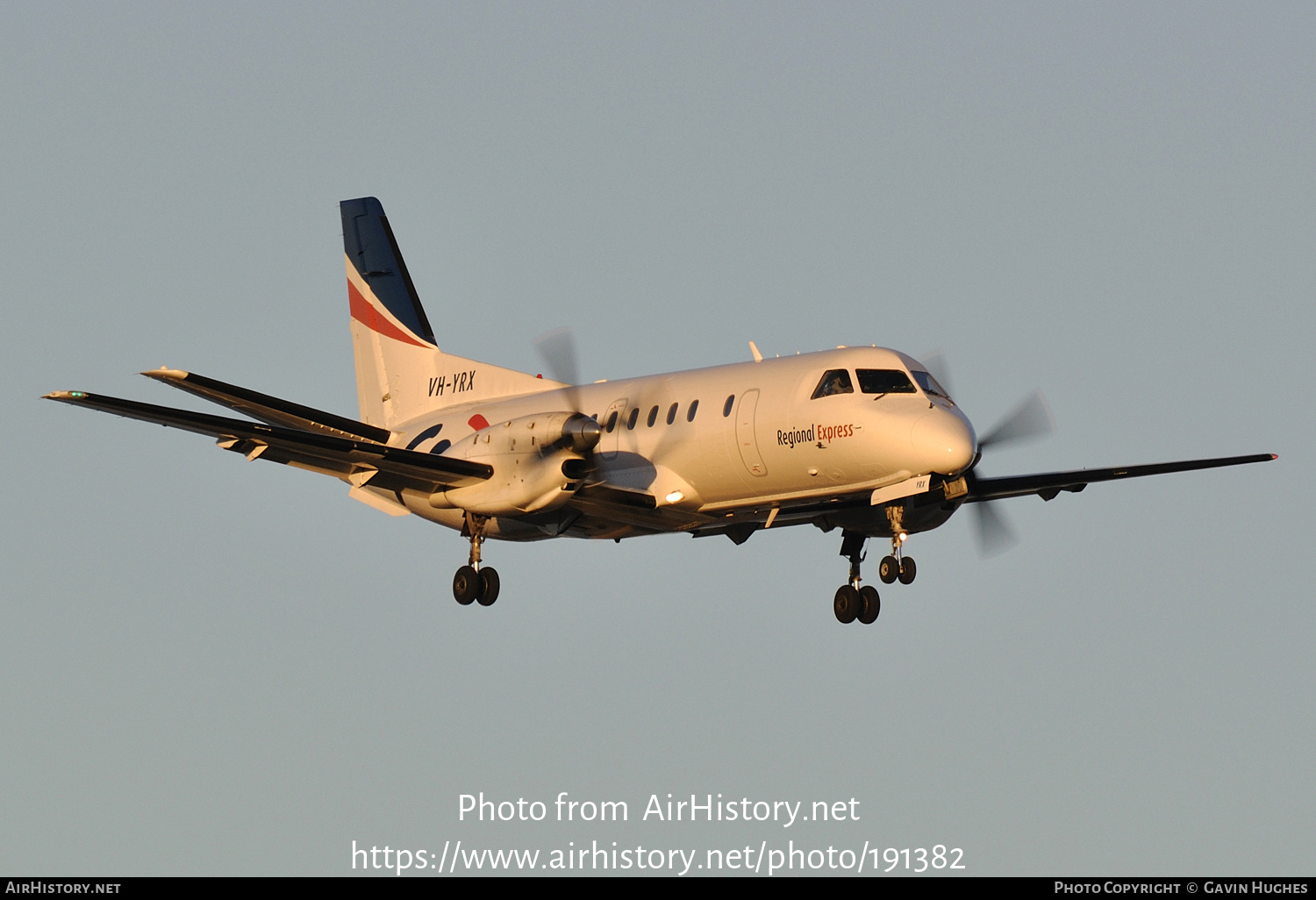 Aircraft Photo of VH-YRX | Saab 340B | REX - Regional Express | AirHistory.net #191382