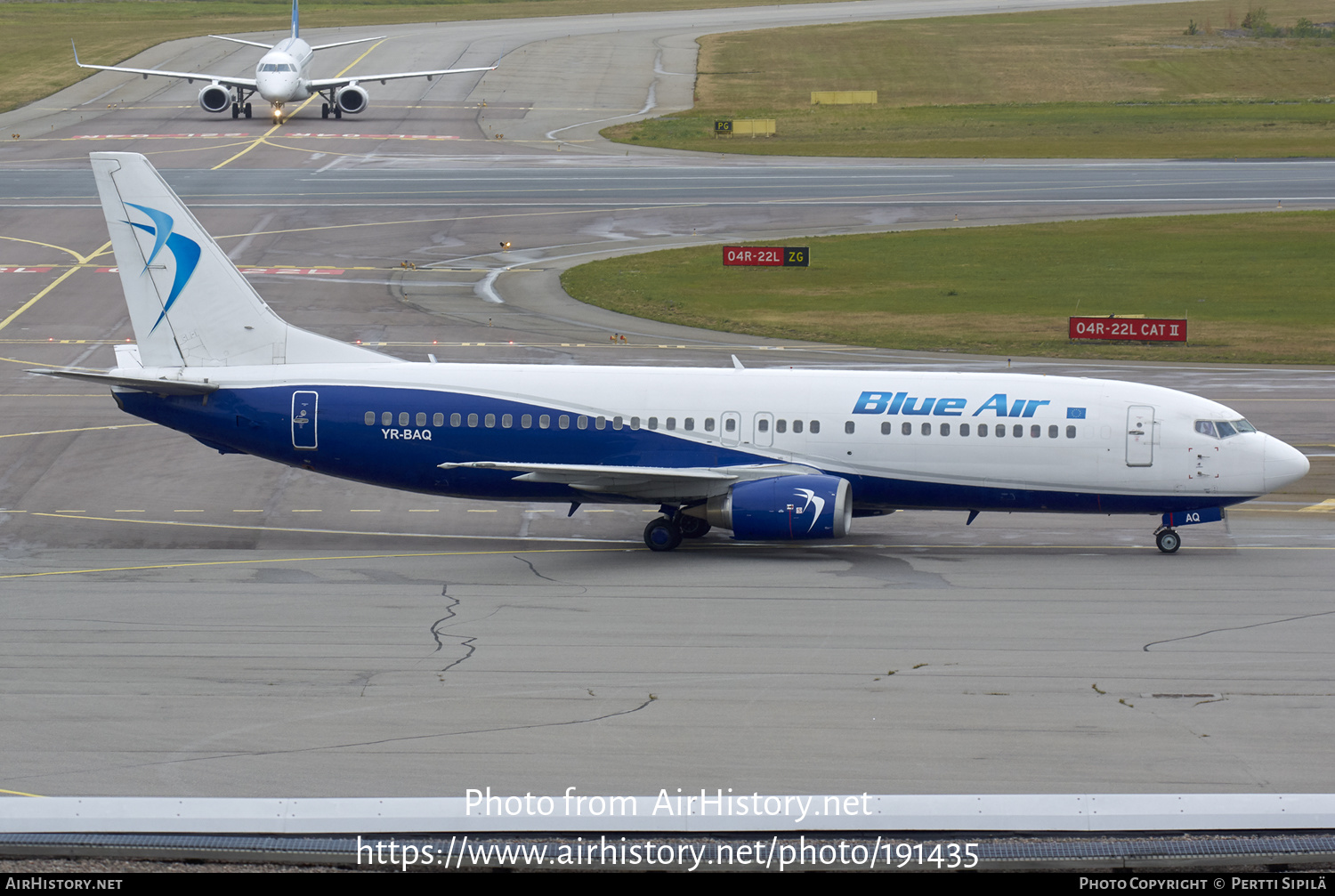 Aircraft Photo of YR-BAQ | Boeing 737-4D7 | Blue Air | AirHistory.net #191435