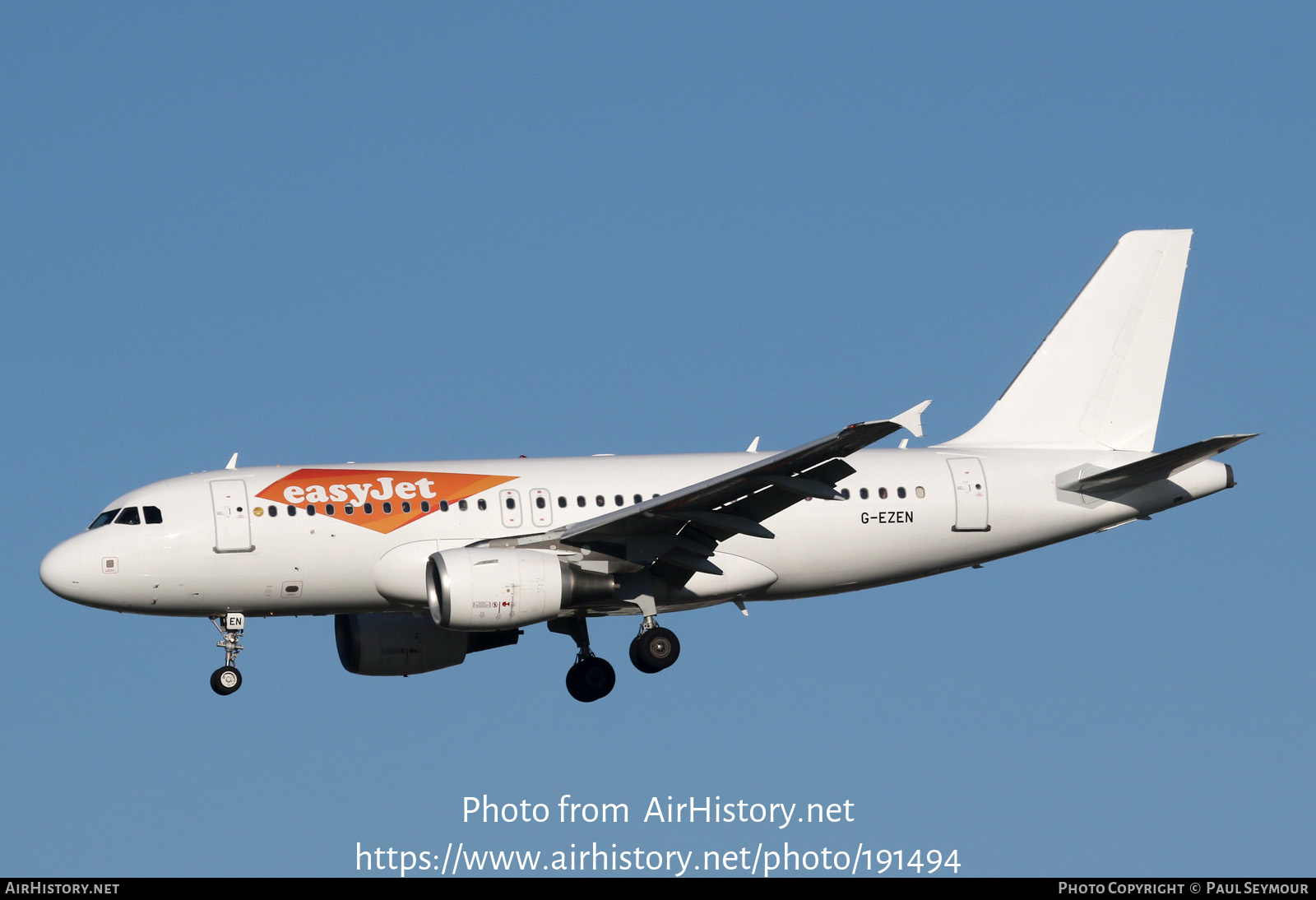 Aircraft Photo of G-EZEN | Airbus A319-111 | EasyJet | AirHistory.net #191494