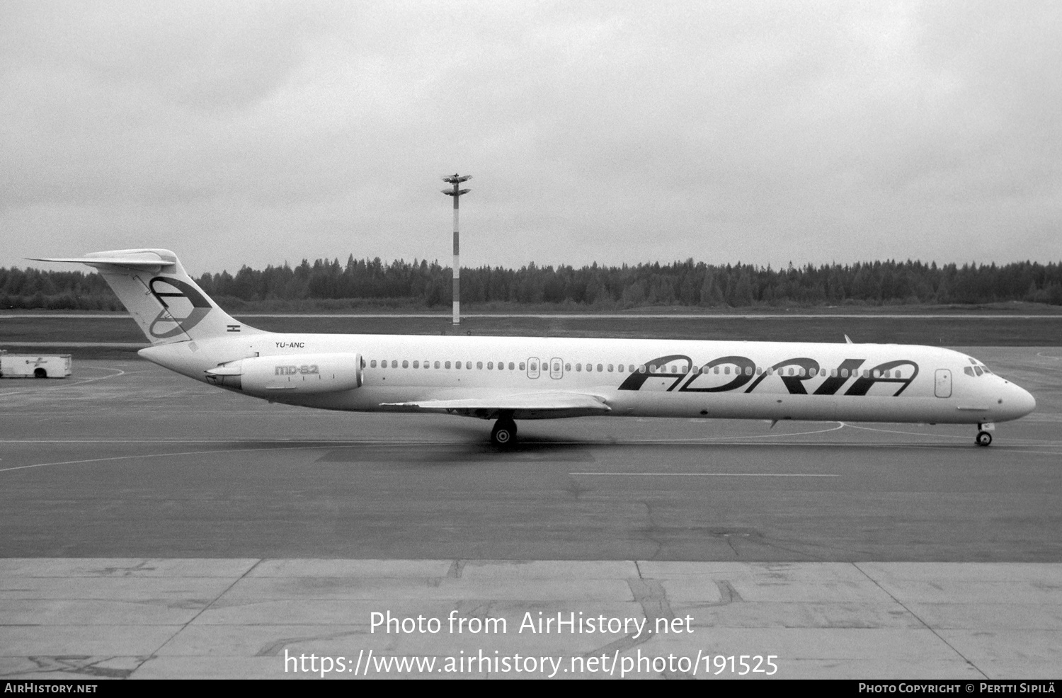 Aircraft Photo of YU-ANC | McDonnell Douglas MD-82 (DC-9-82) | Adria Airways | AirHistory.net #191525