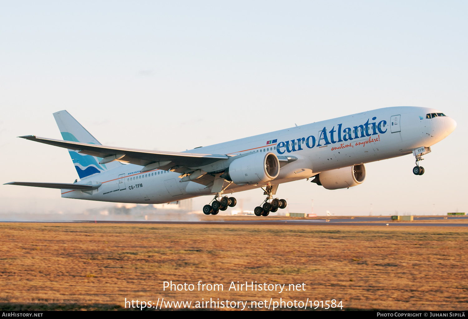 Aircraft Photo of CS-TFM | Boeing 777-212/ER | Euro Atlantic Airways | AirHistory.net #191584