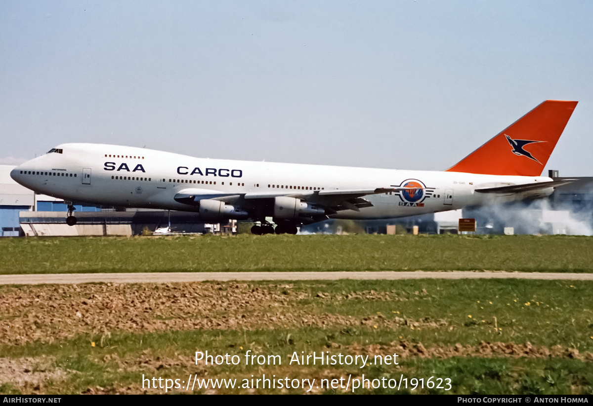 Aircraft Photo of ZS-SAR | Boeing 747-244B(SF) | South African Airways Cargo | AirHistory.net #191623