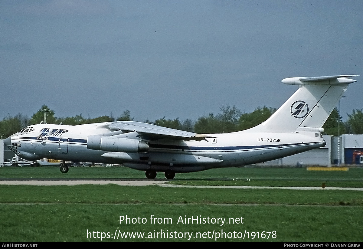 Aircraft Photo of UR-78756 | Ilyushin Il-76MD | Air Service Ukraine | AirHistory.net #191678