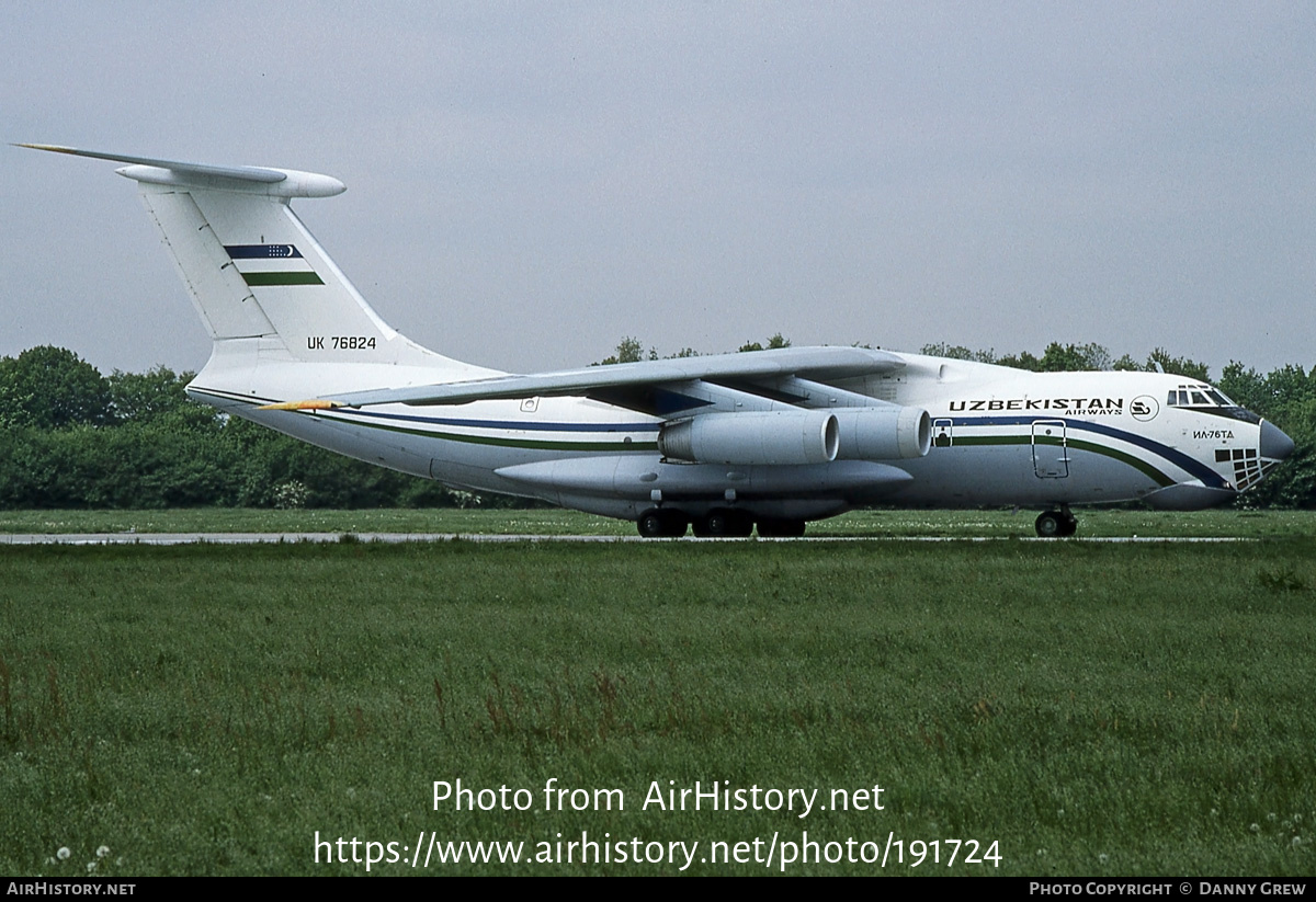 Aircraft Photo of UK-76824 | Ilyushin Il-76TD | Uzbekistan Airways | AirHistory.net #191724