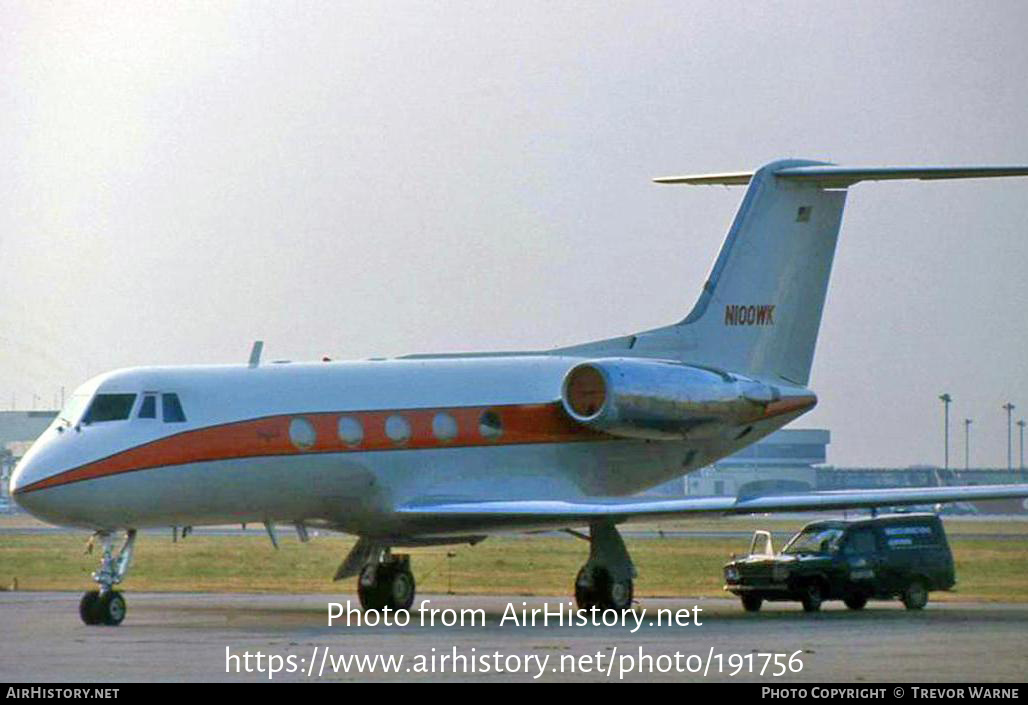 Aircraft Photo of N100WK | Grumman G-1159 Gulfstream II | AirHistory.net #191756