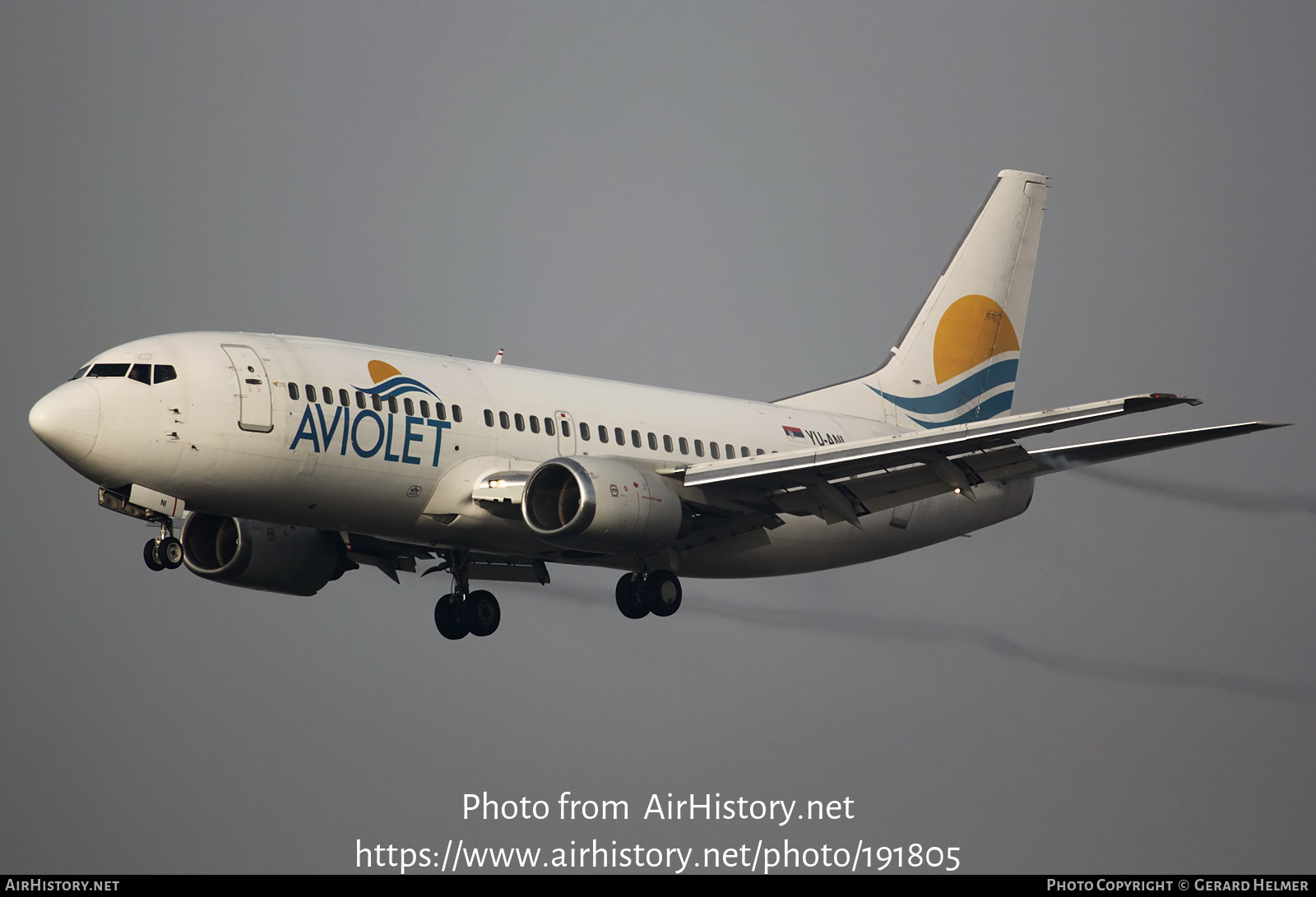 Aircraft Photo of YU-ANI | Boeing 737-3H9 | Aviolet | AirHistory.net #191805