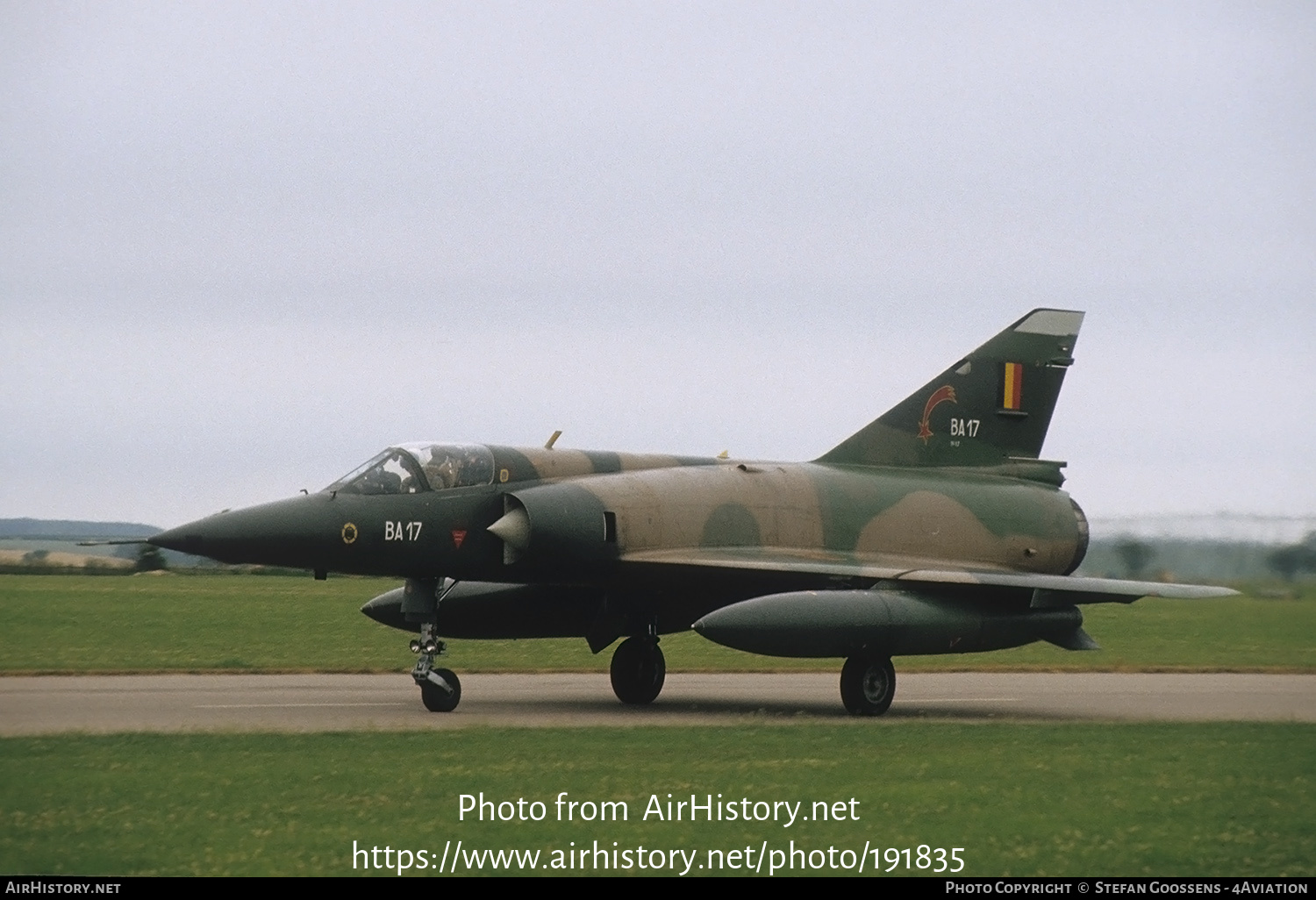 Aircraft Photo of BA17 | Dassault Mirage 5BA | Belgium - Air Force | AirHistory.net #191835