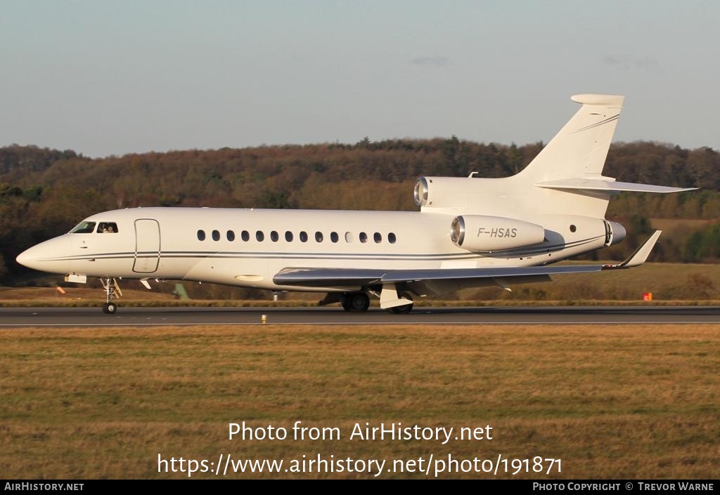 Aircraft Photo of F-HSAS | Dassault Falcon 7X | AirHistory.net #191871