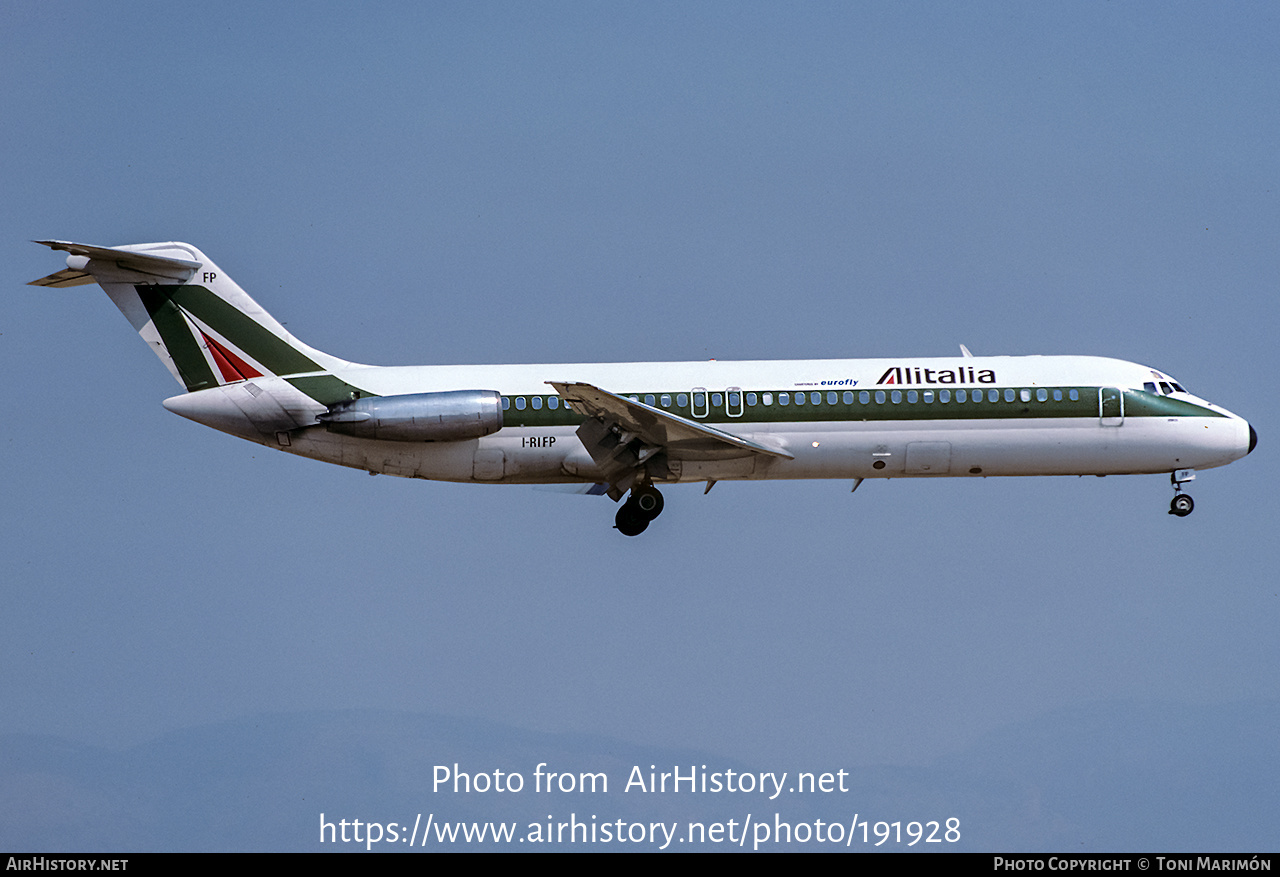 Aircraft Photo of I-RIFP | McDonnell Douglas DC-9-32 | Alitalia | AirHistory.net #191928