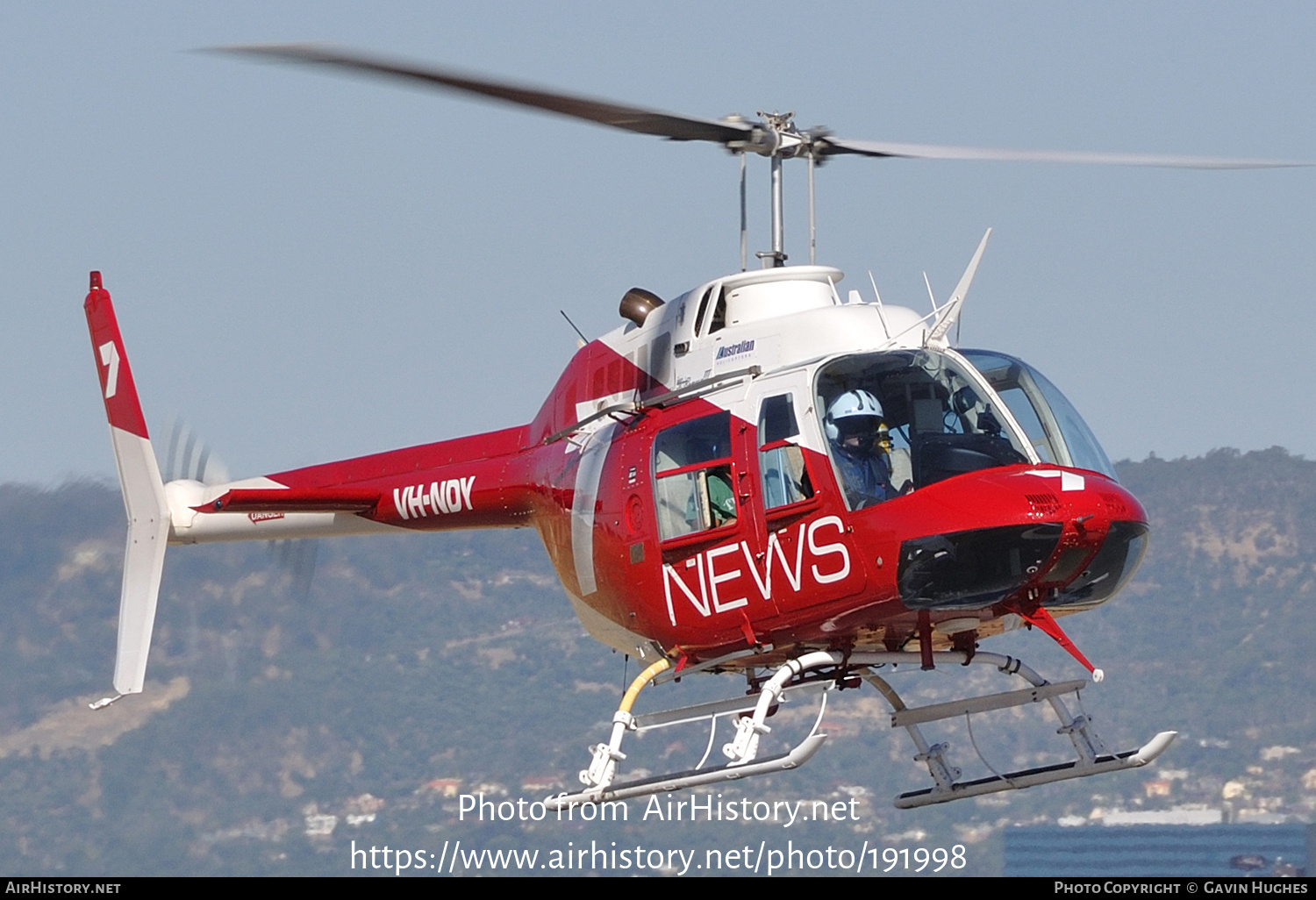 Aircraft Photo of VH-NDY | Bell 206B-3 JetRanger III | Channel 7 News | AirHistory.net #191998