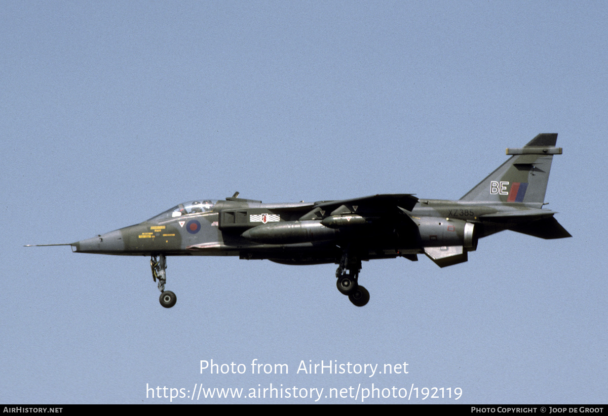 Aircraft Photo of XZ385 | Sepecat Jaguar GR1A | UK - Air Force | AirHistory.net #192119