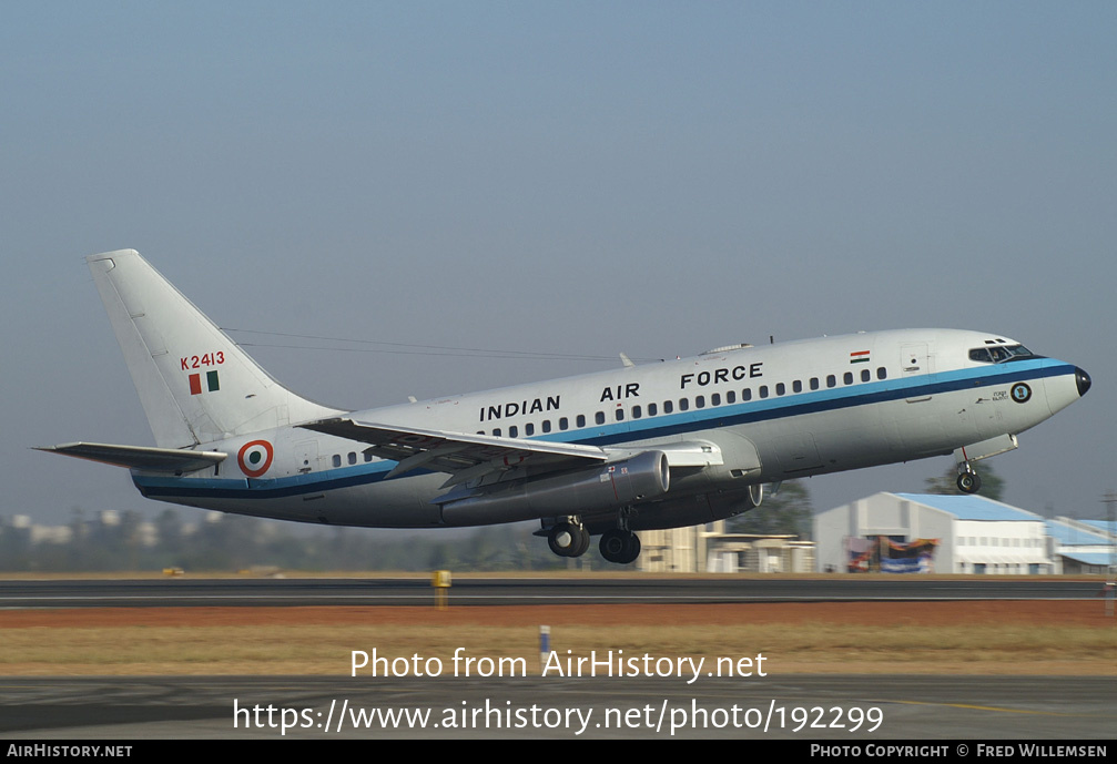 Aircraft Photo of K2413 | Boeing 737-2A8/Adv | India - Air Force | AirHistory.net #192299