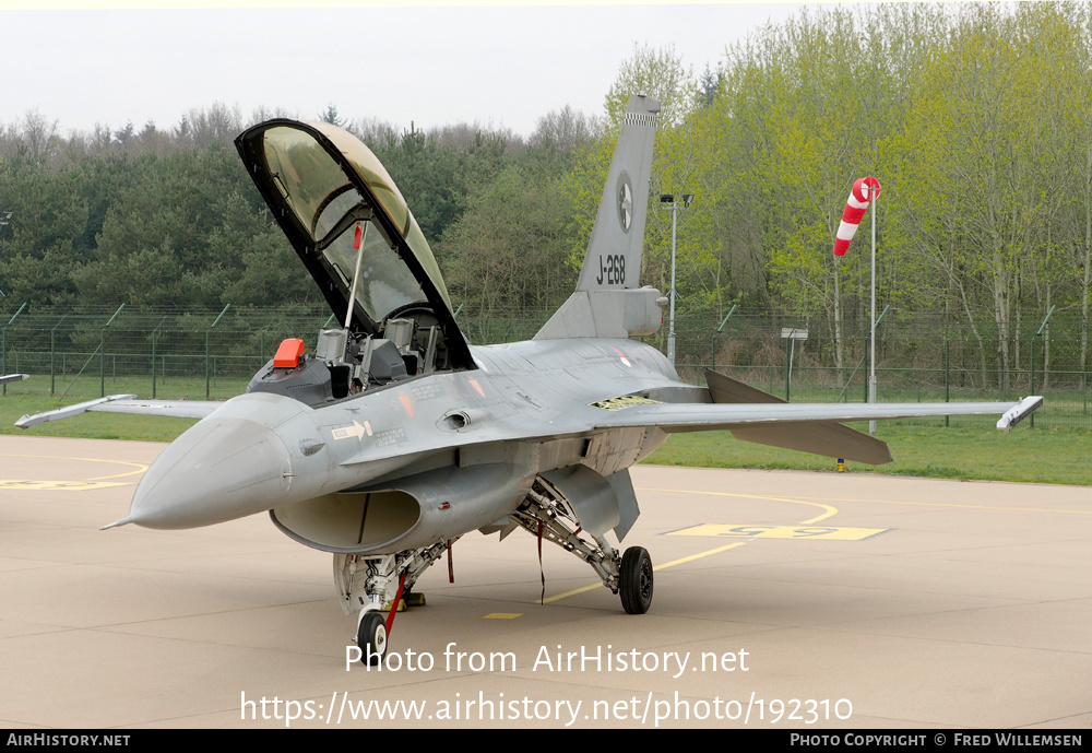 Aircraft Photo of J-268 | General Dynamics F-16B Fighting Falcon | Netherlands - Air Force | AirHistory.net #192310