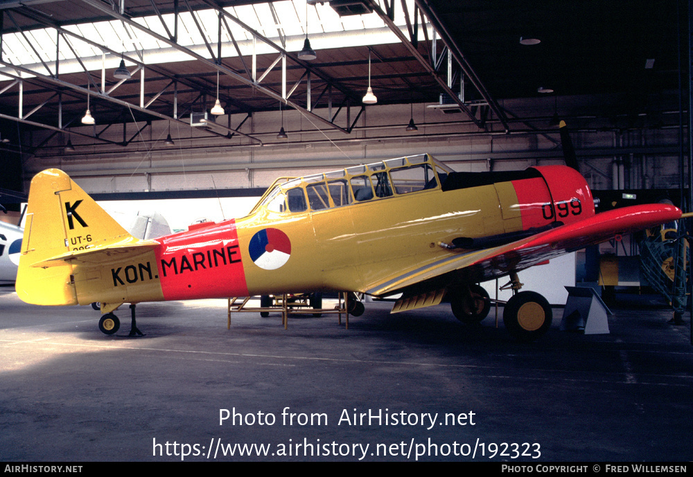 Aircraft Photo of 099 | North American UT-6 Harvard (AT-16) | Netherlands - Navy | AirHistory.net #192323