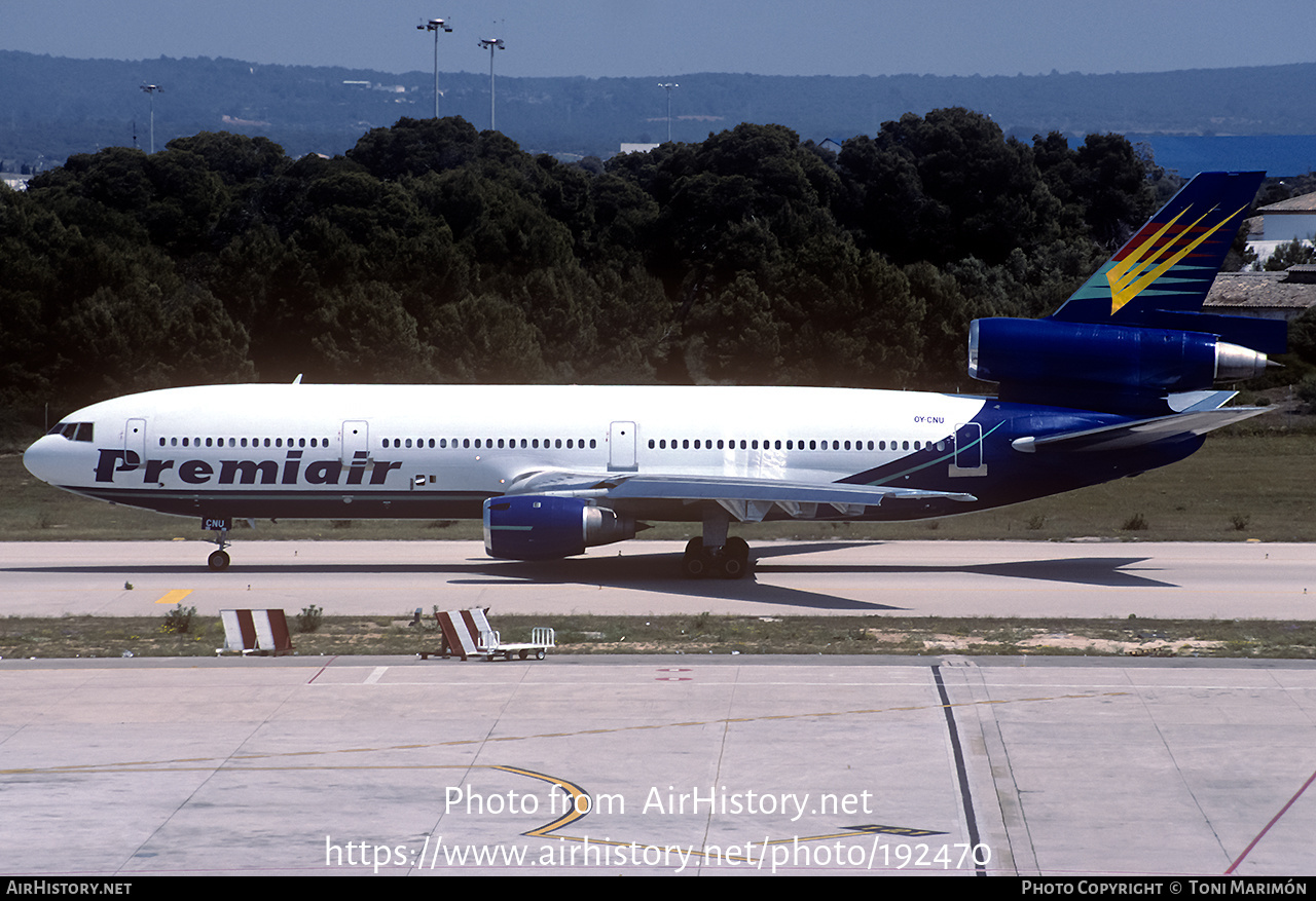 Aircraft Photo of OY-CNU | McDonnell Douglas DC-10-10 | Premiair | AirHistory.net #192470