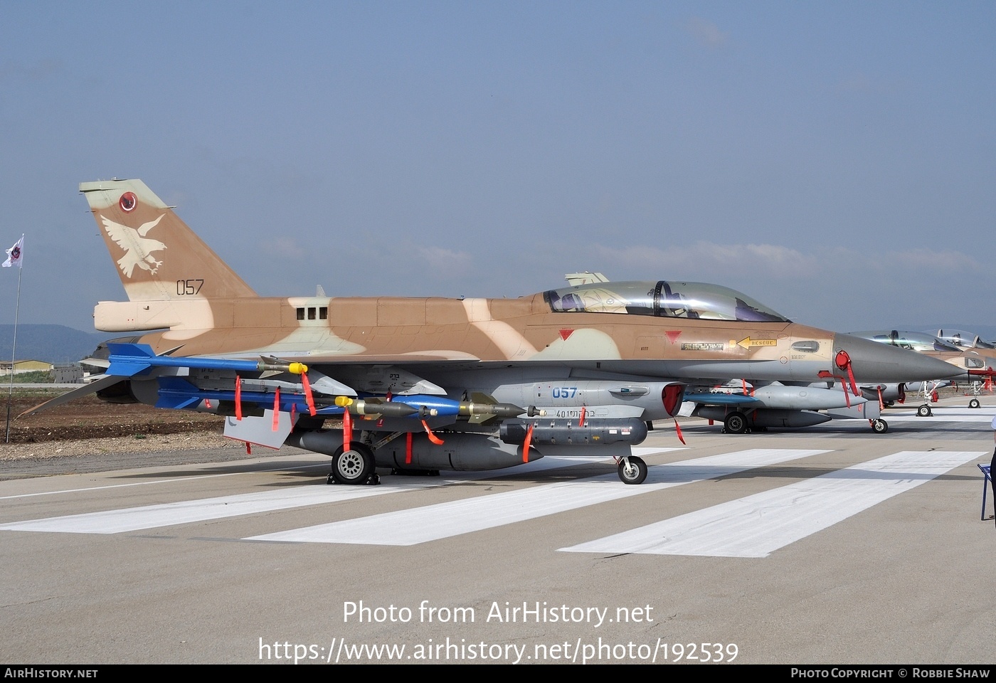 Aircraft Photo of 057 | General Dynamics F-16D Fighting Falcon | Israel - Air Force | AirHistory.net #192539