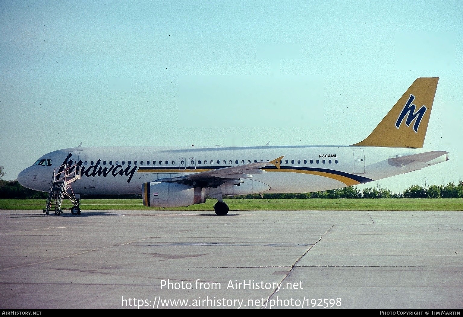 Aircraft Photo of N304ML | Airbus A320-231 | Midway Airlines | AirHistory.net #192598