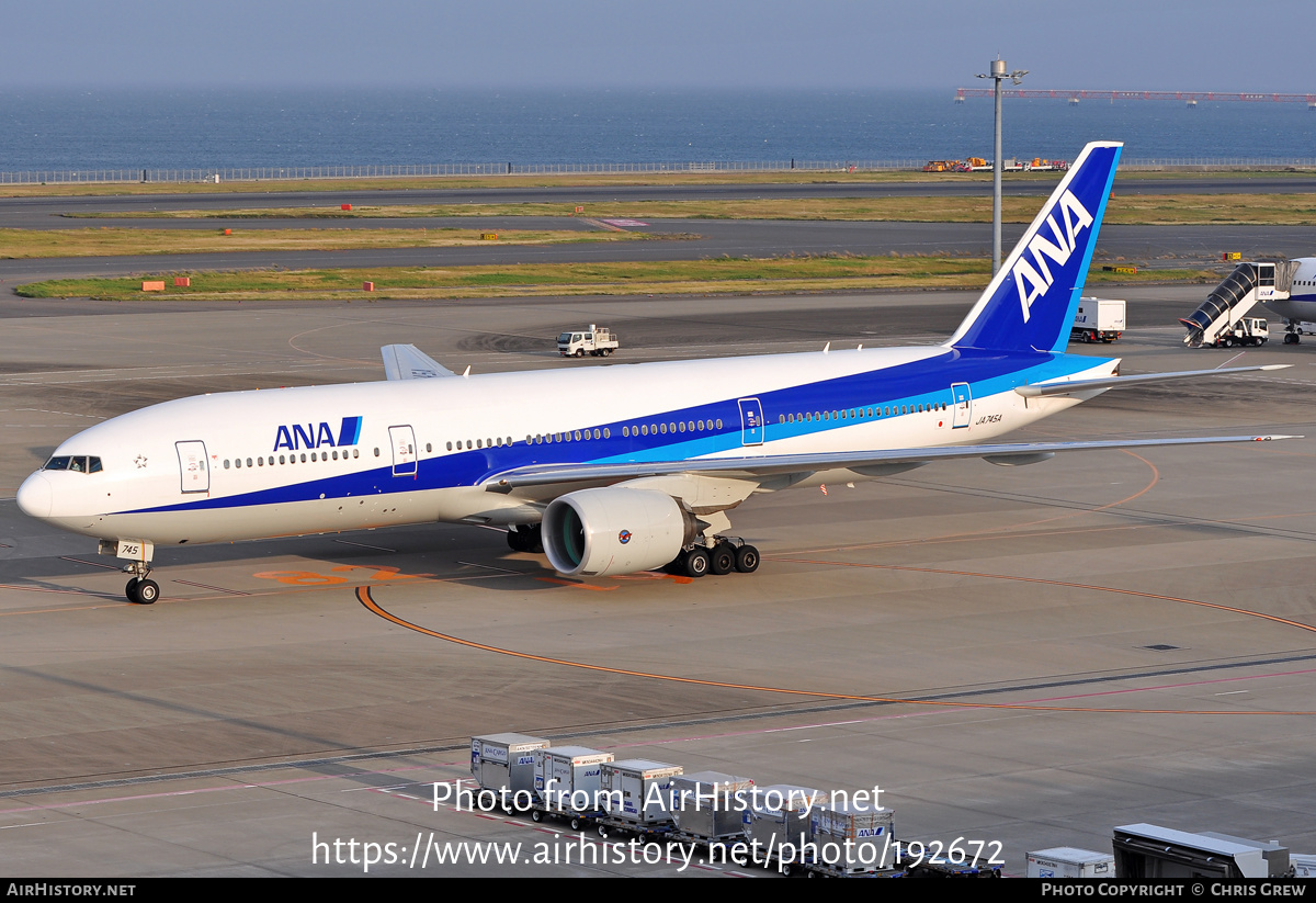 Aircraft Photo of JA745A | Boeing 777-281/ER | All Nippon Airways - ANA | AirHistory.net #192672