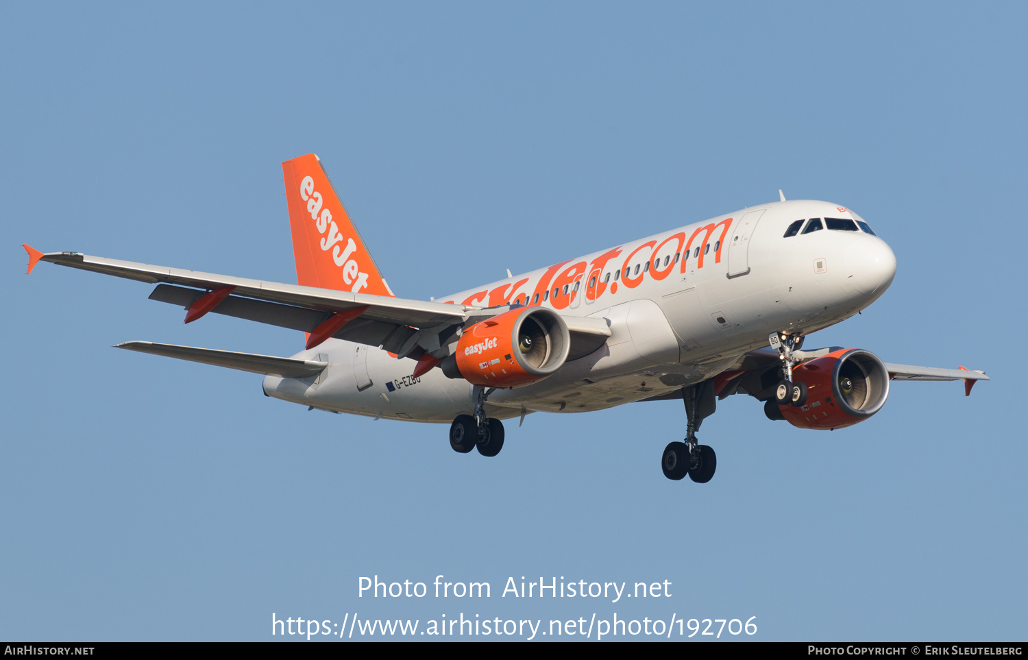 Aircraft Photo of G-EZBO | Airbus A319-111 | EasyJet | AirHistory.net #192706