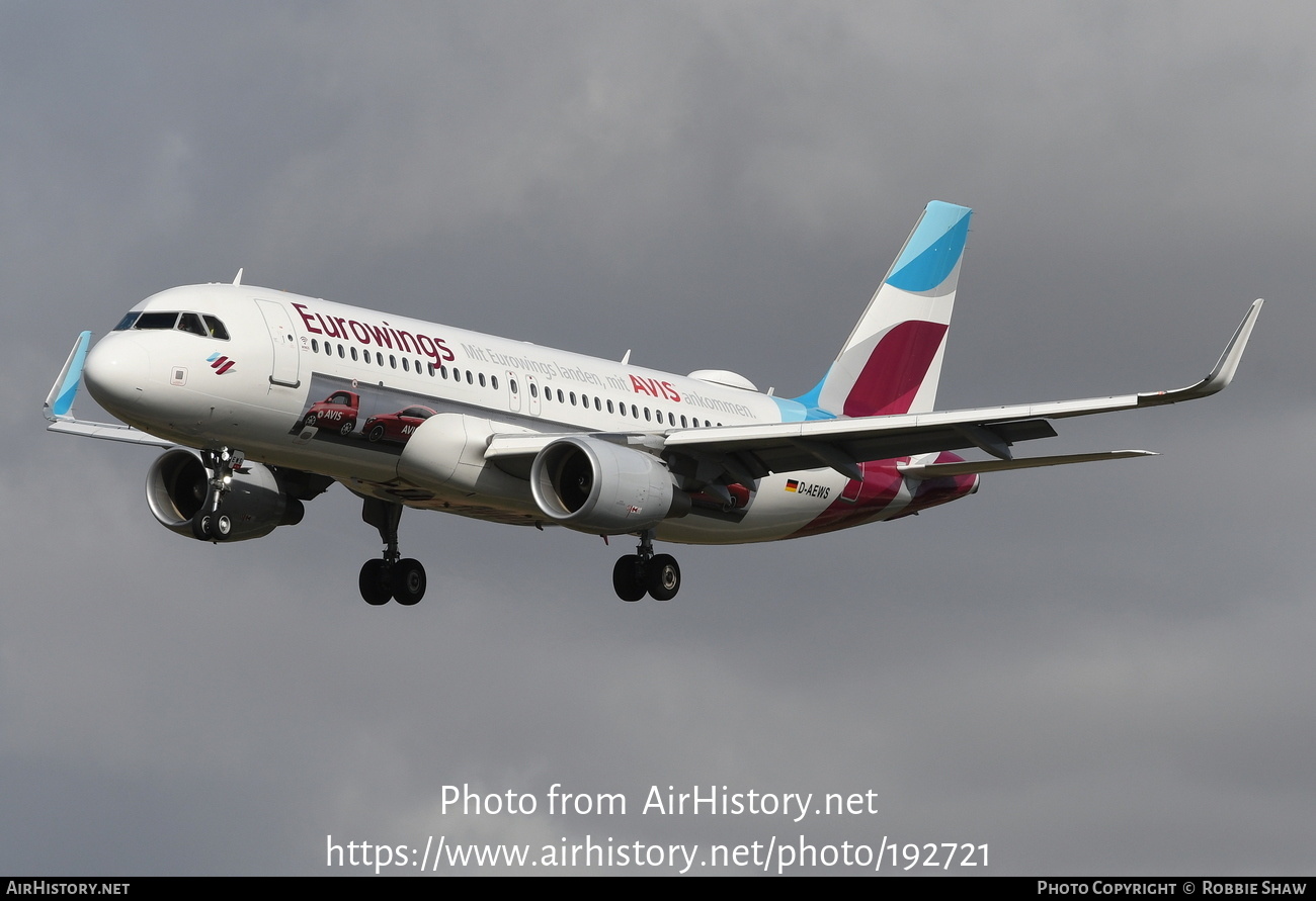 Aircraft Photo of D-AEWS | Airbus A320-214 | Eurowings | AirHistory.net #192721