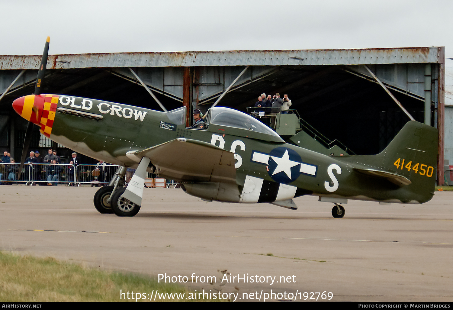 Aircraft Photo of N167F / 414450 | North American P-51D Mustang | USA - Air Force | AirHistory.net #192769