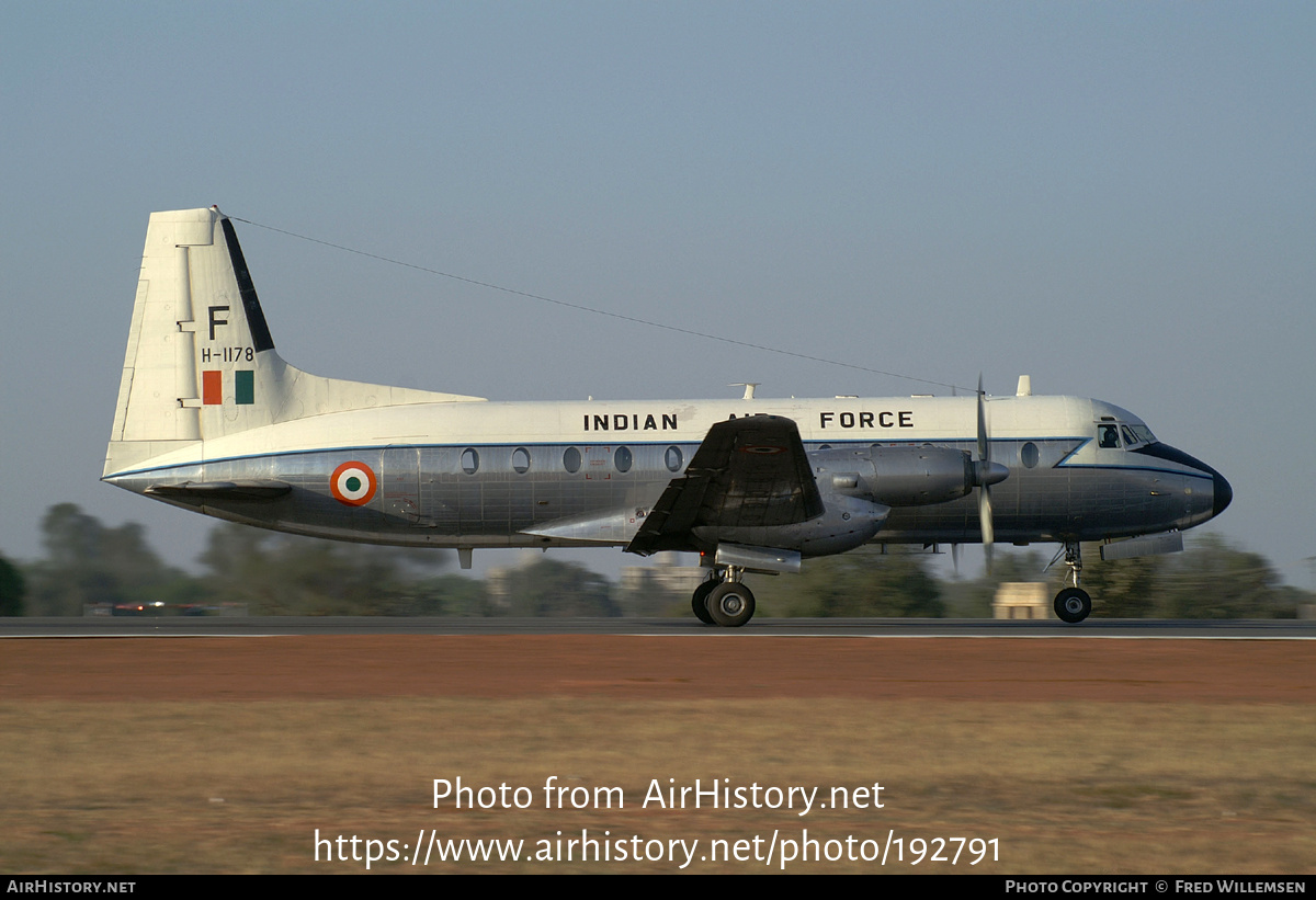 Aircraft Photo of H-1178 | Hindustan HAL-748 Srs2/218 | India - Air Force | AirHistory.net #192791