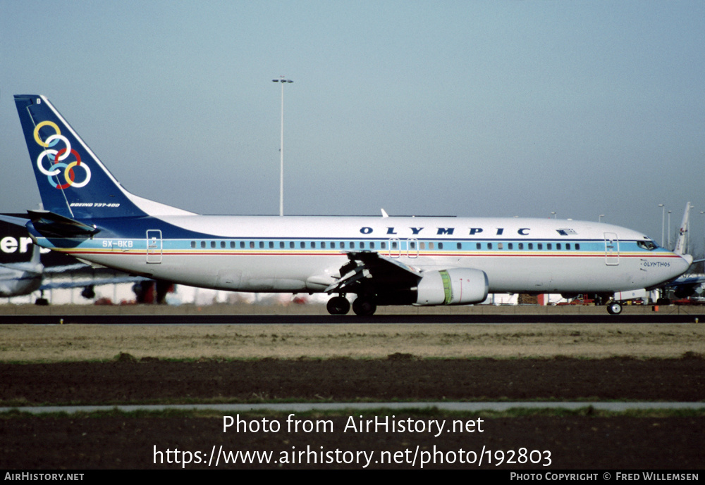 Aircraft Photo of SX-BKB | Boeing 737-484 | Olympic | AirHistory.net #192803