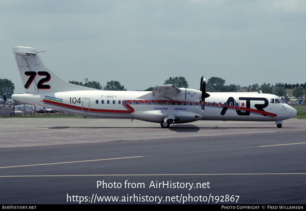 Aircraft Photo of F-WWEY | ATR ATR-72-201 | ATR | AirHistory.net #192867