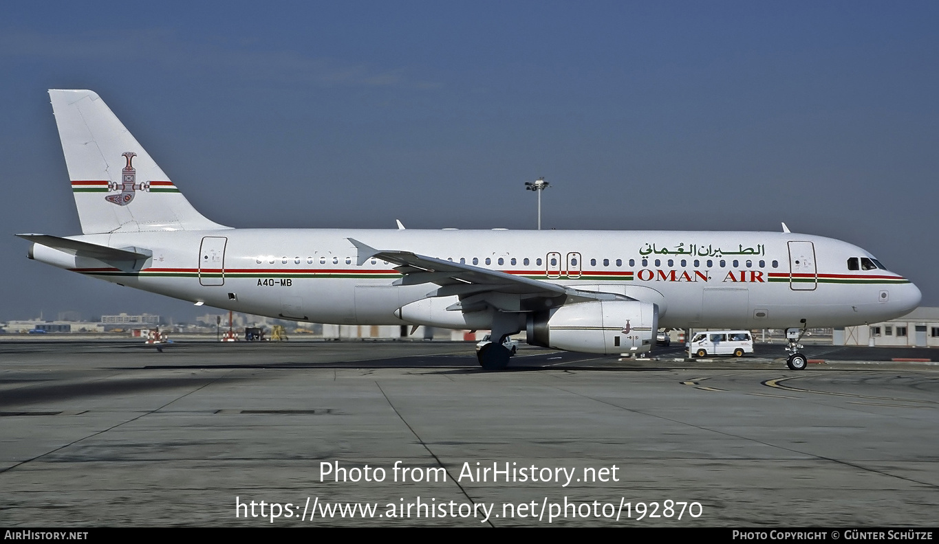 Aircraft Photo of A4O-MB | Airbus A320-231 | Oman Air | AirHistory.net #192870