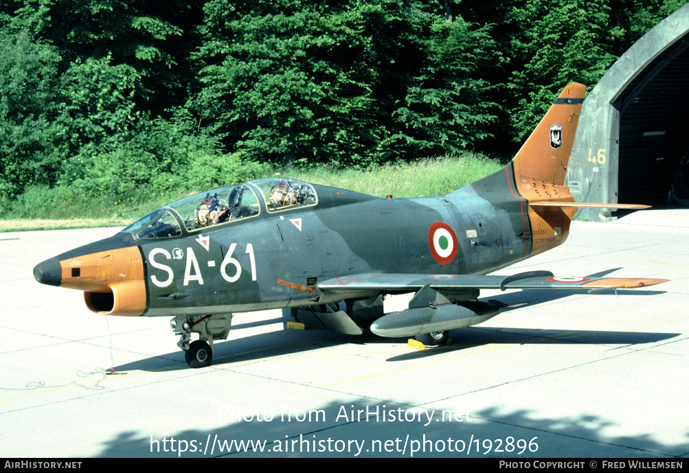 Aircraft Photo of MM6361 | Fiat G-91T/1 | Italy - Air Force | AirHistory.net #192896