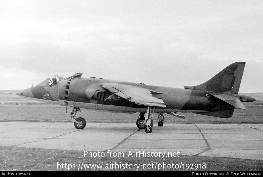 Aircraft Photo of XW919 | Hawker Siddeley Harrier GR1 | UK - Air Force | AirHistory.net #192918