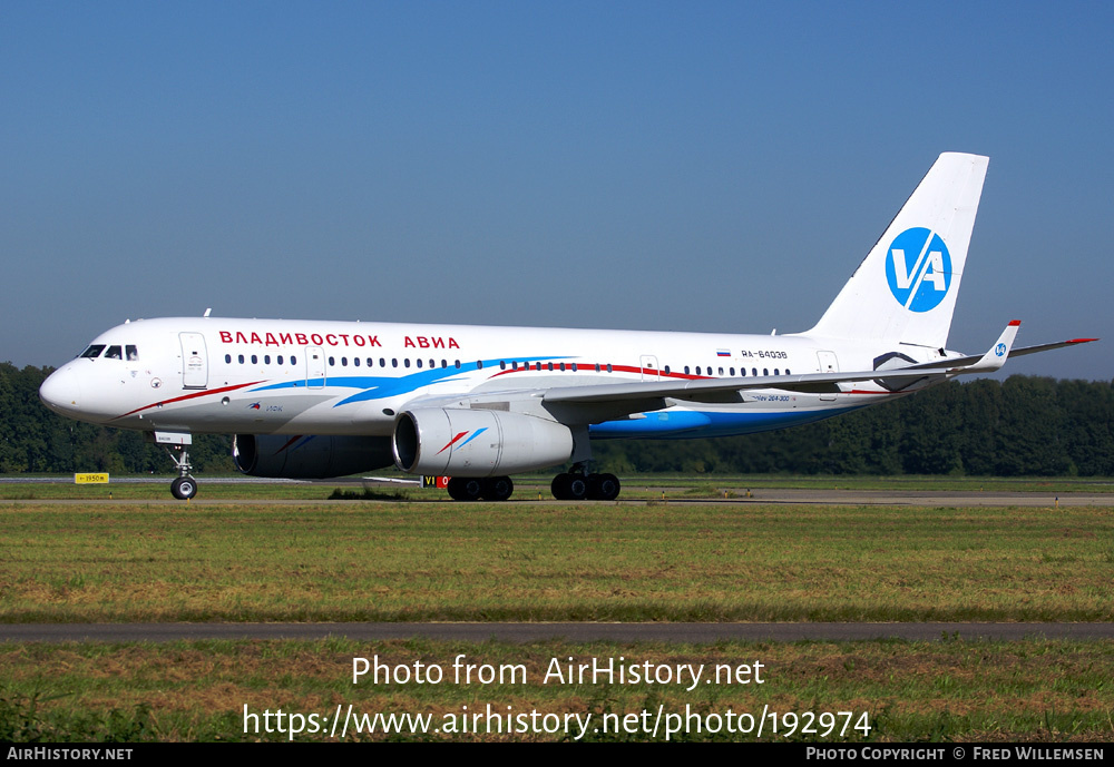 Aircraft Photo of RA-64038 | Tupolev Tu-204-300 | Vladivostok Air | AirHistory.net #192974