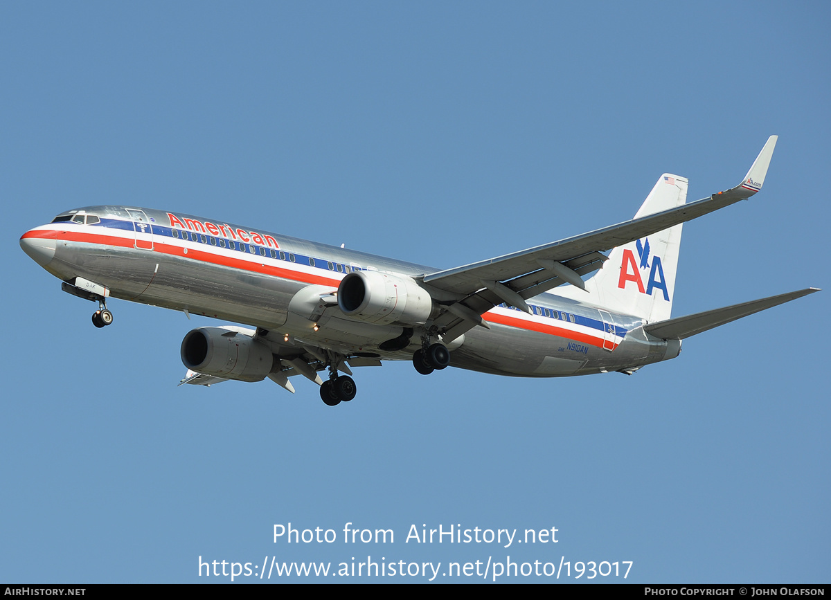 Aircraft Photo of N910AN | Boeing 737-823 | American Airlines | AirHistory.net #193017