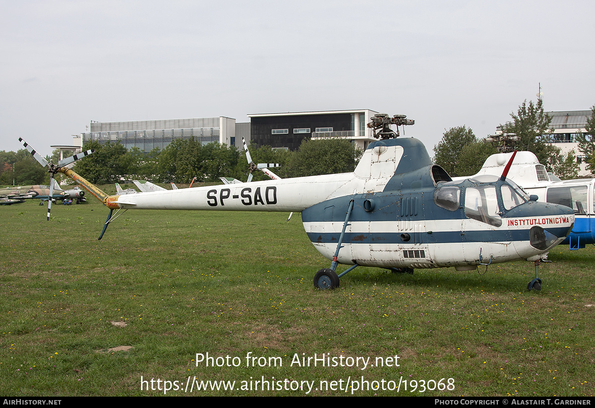 Aircraft Photo of SP-SAD | PZL-Swidnik SM-1 | Instytut Lotnictwa | AirHistory.net #193068