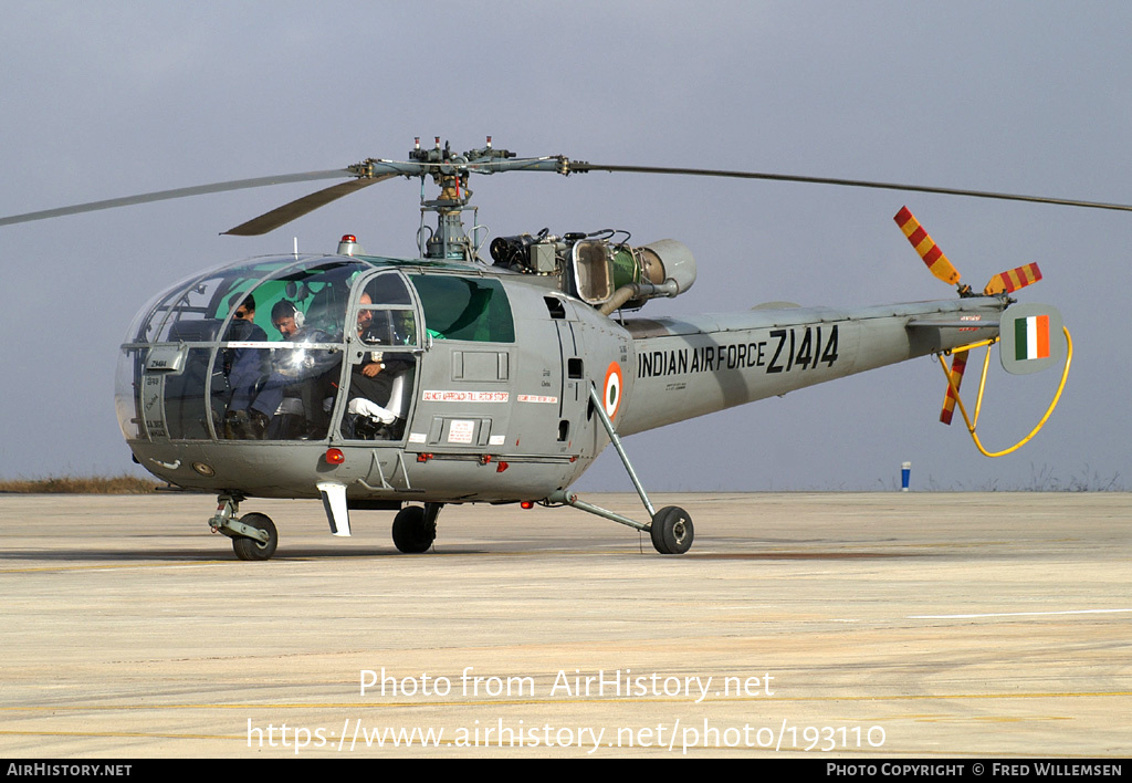 Aircraft Photo of Z1414 | Hindustan SA-316B Chetak | India - Air Force | AirHistory.net #193110