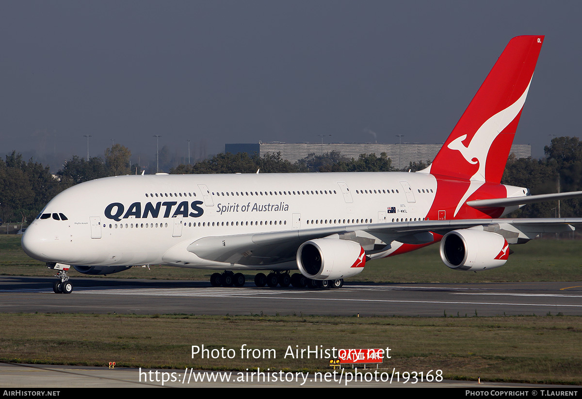 Aircraft Photo of F-WWSL | Airbus A380-842 | Qantas | AirHistory.net #193168