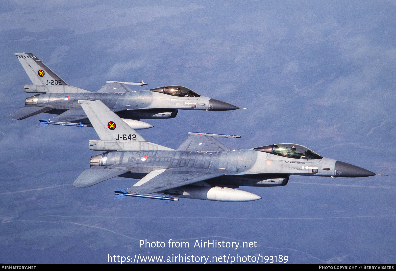 Aircraft Photo of J-642 | General Dynamics F-16A(R) Fighting Falcon | Netherlands - Air Force | AirHistory.net #193189