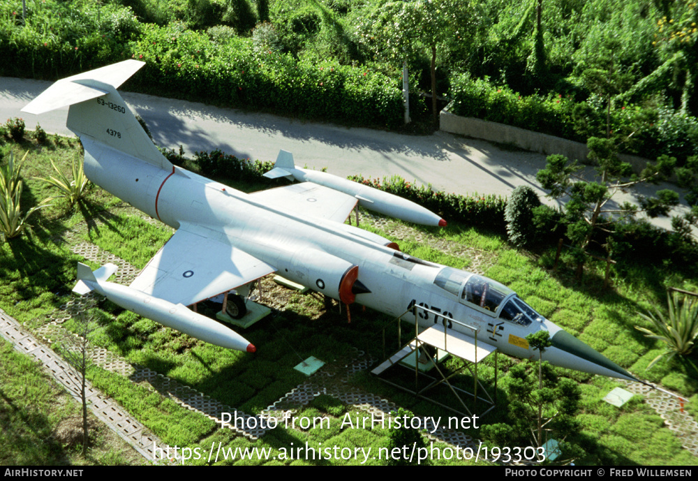 Aircraft Photo of 4378 | Lockheed F-104G Starfighter | Taiwan - Air Force | AirHistory.net #193303