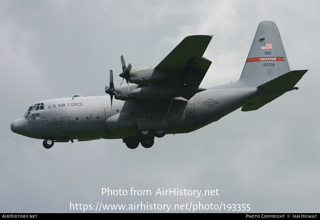 Aircraft Photo of 80-0332 / 00332 | Lockheed C-130H Hercules | USA - Air Force | AirHistory.net #193355