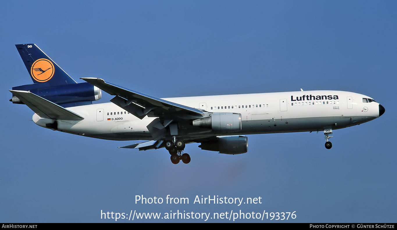 Aircraft Photo of D-ADDO | McDonnell Douglas DC-10-30 | Lufthansa | AirHistory.net #193376