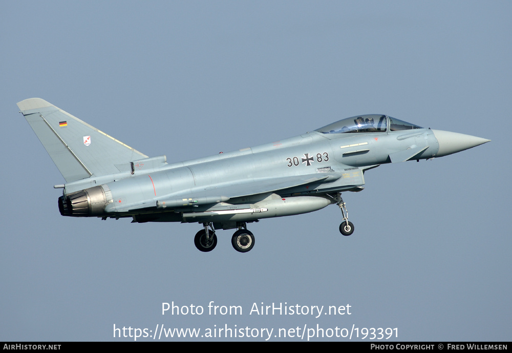 Aircraft Photo of 3083 | Eurofighter EF-2000 Typhoon S | Germany - Air Force | AirHistory.net #193391