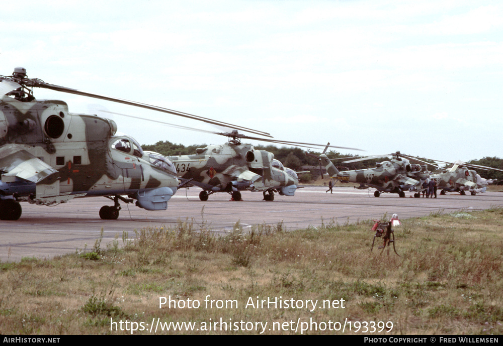 Aircraft Photo of 434 | Mil Mi-24D | East Germany - Air Force | AirHistory.net #193399