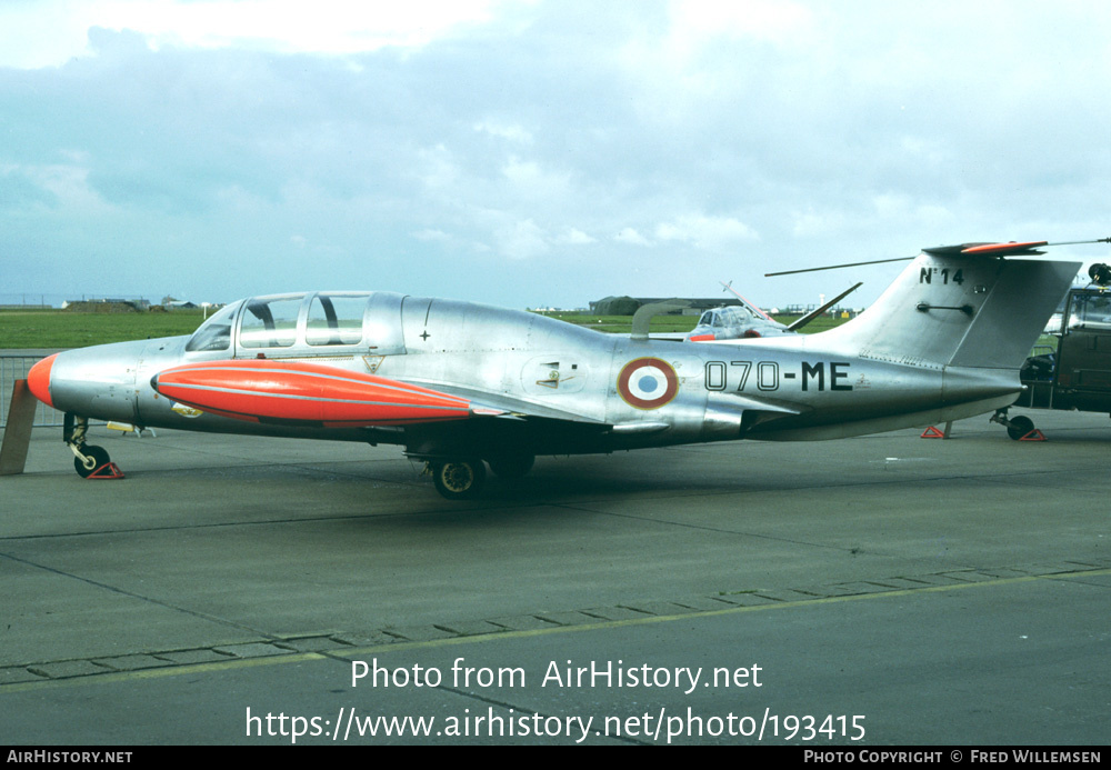 Aircraft Photo of 14 | Morane-Saulnier MS-760 Paris IR | France - Air Force | AirHistory.net #193415