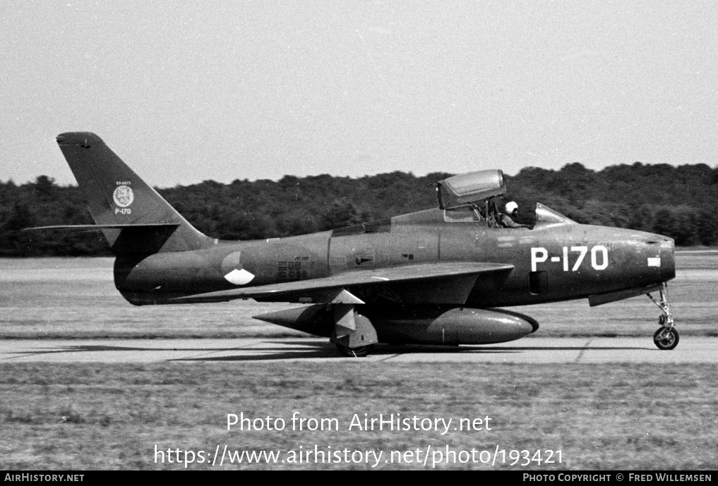 Aircraft Photo of P-170 | Republic F-84F Thunderstreak | Netherlands - Air Force | AirHistory.net #193421