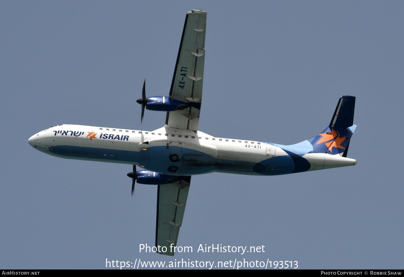 Aircraft Photo of 4X-ATI | ATR ATR-72-500 (ATR-72-212A) | Israir | AirHistory.net #193513