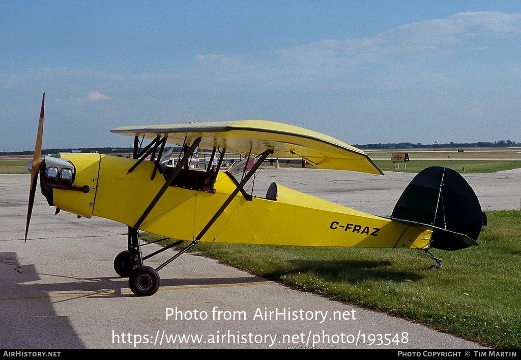 Aircraft Photo of C-FRAZ | Pietenpol Air Camper | AirHistory.net #193548