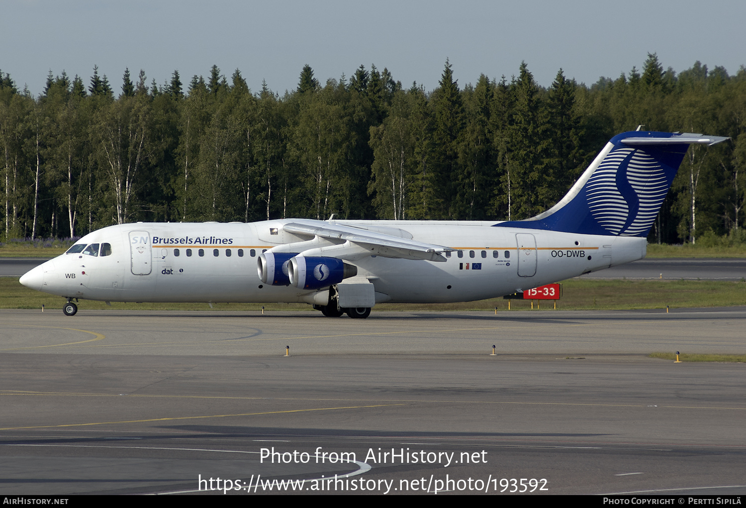 Aircraft Photo of OO-DWB | British Aerospace Avro 146-RJ100 | SN Brussels Airlines | AirHistory.net #193592