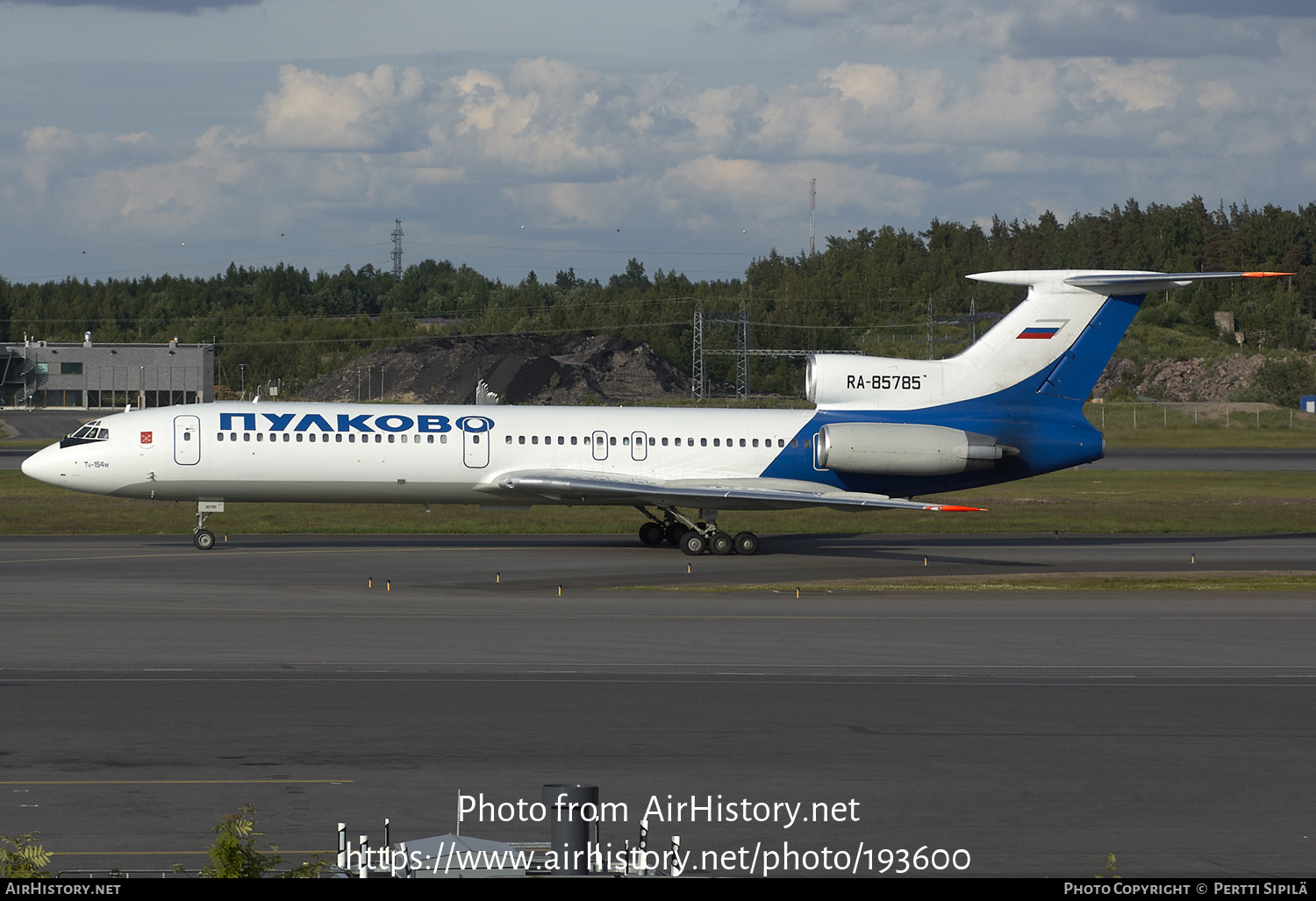 Aircraft Photo of RA-85785 | Tupolev Tu-154M | Pulkovo Airlines | AirHistory.net #193600