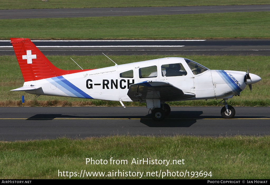 Aircraft Photo of G-RNCH | Piper PA-28-181 Archer II | Carlisle Flight Training | AirHistory.net #193694