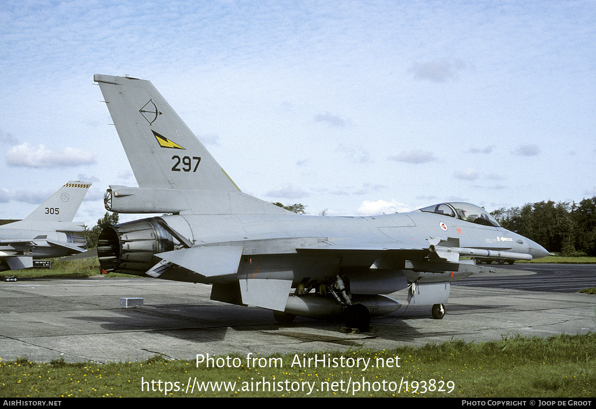 Aircraft Photo of 297 | General Dynamics F-16A Fighting Falcon | Norway - Air Force | AirHistory.net #193829